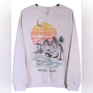 ​🏝️ NWT Disney Never Land Mermaid Lagoon Graphic Sweatshirt Sz L